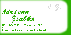 adrienn zsabka business card